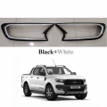 ครอบไฟหน้า ดำด้าน - ขาว ใส่ ฟอร์ด แรนเจอร์ Ford ranger 2015+ mc ส่งฟรี EMS